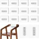 Buryeah Reserved Chair Signs Church Pew Reserved Sign Seating Placeholder with Printed Words for Weddings Parties Celebrations Receptions Church or Event(White,12 Pcs)