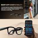 AI Smart Glasses with 800W HD Camera & 1080P Video Recording | AI Translation Assistant & Voice Control | Bluetooth 5.3 & WiFi | Anti-Blue Light & Polarized Lenses Included(V03-T8)