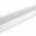 Baseboarders Basic Series 4 ft (48 in) Galvanized Steel Slip-On Baseboard Heater Cover, Rust Resistant, White, for Hydronic Hot-Water Systems