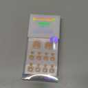 BTArtbox Press on Toenails Short, White French Tips Press on Toe Nails Square, Light Weight & Fit Perfectly Glazed Glue On Toenails with Glue, Fake Toe nails in 16 Sizes- 32 Kit, Hope Hope