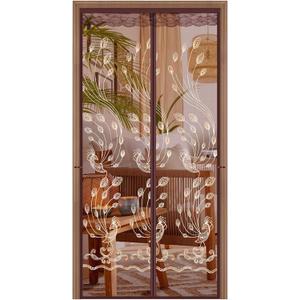 Mesh Magnetic Screen Door, Sliding Door Screen Magnet Closure Curtain for Front Back Patio Balcony, Hands Free Screen Partition, Bug Free Heavy Duty (37.5 * 83 Inch)