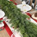 Artgar 6 Ft Realistic Christmas Cedar Garland, Thick Faux Green Garland, Real Touch Artificial Greenery Pine Garlands for Home Table Mantle Stairs Railing Window Outdoor Holiday Xmas Decor