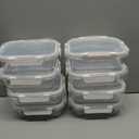 [8-Pack,30 oz]Glass Meal Prep Containers,MCIRCO Glass Food Storage Containers,Airtight lunch Containers with Lids, Microwave, Oven, Freezer and Dishwasher, White