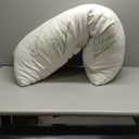 Body Pillow for Adults, Memory Foam Long Pillow for Side Sleeper, Fluffy and Firm Full Body Pillow with Removable Pillowcase,Adjustable Filling,2054 Inch,Green