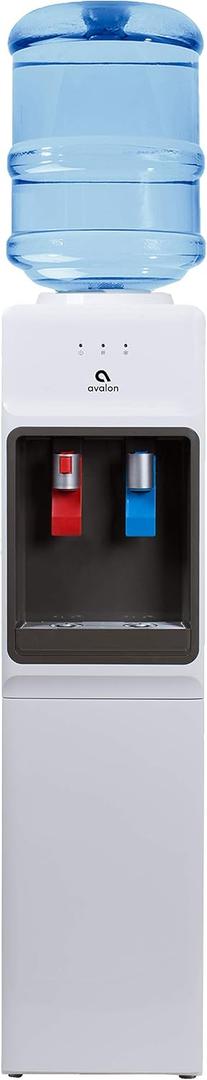 Avalon Top Loading Water Cooler Dispenser - Hot & Cold Water, Child Safety Lock, Innovative Slim Design, Holds 3 or 5 Gallon Bottles - UL Listed