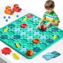 Logical Road Builder Games, STEM Family Board Game, Large Educational Smart Brain Teasers Puzzles Toys, Preschool Learning Early Montessori Birthday Gifts for Kids Boys Girls Age 4-8 Year Old (Green)