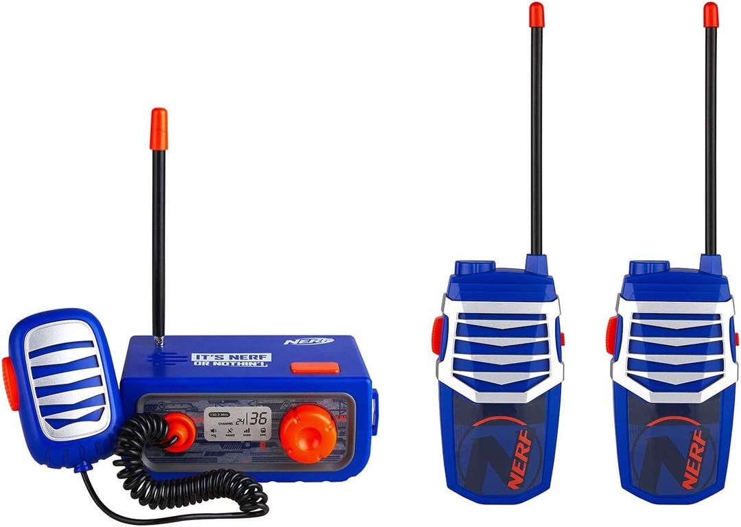 Walkie Talkies Set, 3 Piece Walkie Talkie Base Station Kit for Kids and Adults, Long Rang Three Way Radio with Volume Control, Rugged Outside Toys for Children Boys and Girls