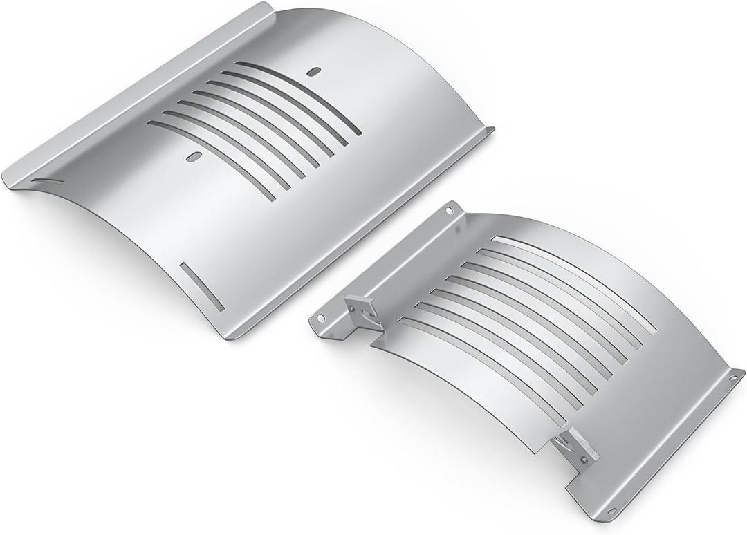 Flame Broiler Kit for Pit Boss Platinum KC Combo Charleston 1020 Pellet Smoker Grills Heat Deflector Diffuser for PB1285KC PB1020NX, Includes 60355 Flame Broiler Main Plate and 31141 Slide Cover