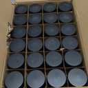 4 oz Reusable Amber Glass Container Jars 24 Pack with Wide-mouth Leak Proof Cap and Inner Pull-On Lid for Travel Storage Makeup, Face Creams, Body Lotions, DIY Crafts or Others