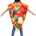 Pizza Costume Kids Role Play Fun Food Slice Pizza Jumpsuit (4-10 years)