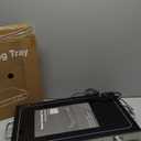 Megachef Electric Warming Tray with Adjustable Temperature Control, 24 in, Silver, Black