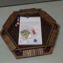 ropoda 6-Way Shut The Box Game-Upgraded 1-6 Player Wooden Dice Game for Adults and Kids, Addition Training, Fun for Family Game Night-Vintage Style