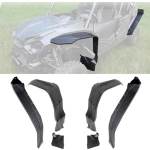 Front & Rear Wider Fender Flares Compatible with 2019-2024 Honda Talon 1000R/ 1000X/ 1000X-4 XXL Accessories Extended Mud Flaps Mud Guards Extension Replacement for 0SF70-HL6-A01