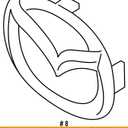 Genuine Mazda Parts C235-51-731A Front Logo Emblem