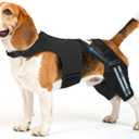 Dog Knee Brace for Torn ACL Hind Leg, Adjustable Dog Leg Braces for Back Leg with 4 Metal Stabilizers Helps with Torn CCL, Luxating Patella, Ligament Injuries, Hip Dysplasia, Size S, Black