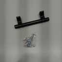 Amerock | Cabinet Pull | Matte Black | 3 inch (76 mm) Center to Center | Davenport | 1 Pack | Drawer Pull | Drawer Handle | Cabinet Hardware