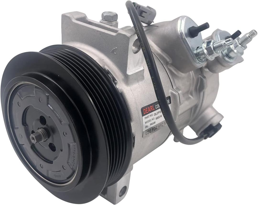 A/C AC air condition compressor with Clutch L4 1.8L 2.0L 2.4L compatible with Jeep 09-17 Compass Patriot / 09-12 Caliber 09 10 11 12 13 14 15 16 17 (2009 2010 2011 2012 2013 2014 2015 2016 2017)