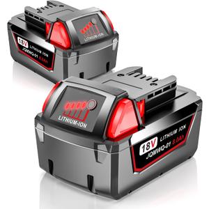 2 Pack 8.0Ah Replacement for Milwaukee M18 Battery Compatible with Milwaukee 18V Battery 48-11-1862 48-11-1852 48-11-1881 Cordless Tools & Charger
