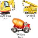 Construction 2nd Birthday Party Supplies ,Dump Truck 2nd Birthday Party Decorations Tableware Includes Box Cutout Sash Plates, Cup, Napkin, Balloon, Backdrop, Tablecloth, Banner, Construction 2nd
