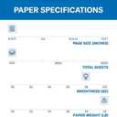 Hammermill Printer Paper, Premium Laser Print 32 lb, 8.5 x 11-98 Bright, Made in The USA, 104646R - 1 Ream (500 Sheets)