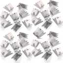Hotop 32 Pieces 920158 Refrigerator Shelf Clips Freezer Cooler Shelf Support Commercial Replacement Rack Clips Buckles for Fridge Parts