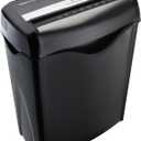 6-Sheet Cross-Cut Paper and Credit Card Shredder with 3.8 Gallon Bin, Shreds Staples, Black
