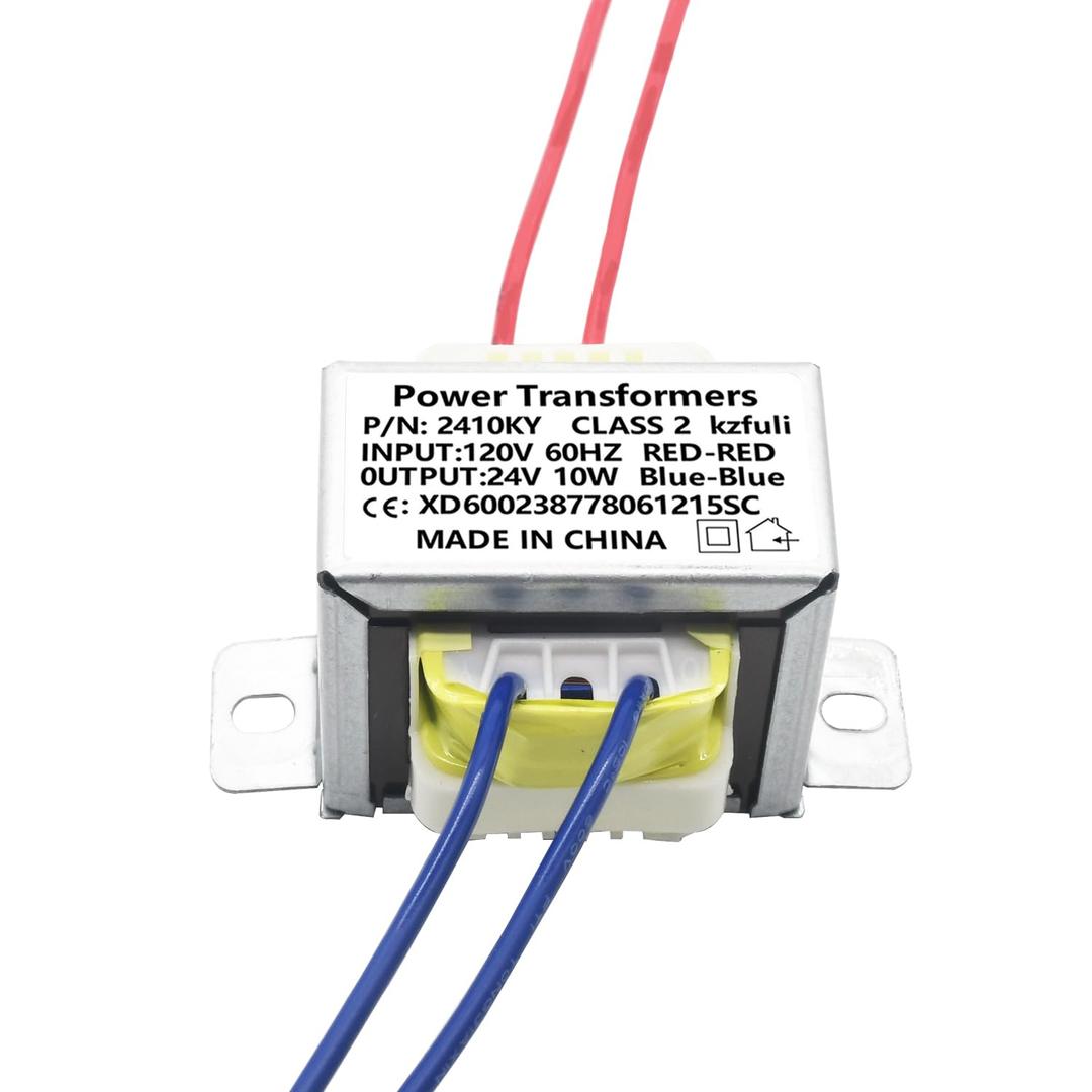 24V/10W AC/AC Power Transformer, Input 120V/60HZ Single-Phase Transformer, Applicable to Stage Lighting, Audio Equipment, Small Power Supply K-030, Rv Emergency Lighting, etc.