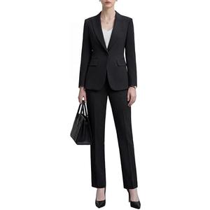 Women’s Suits 2-Piece Set Business, Wrinkle-Free Dressy Pant Suits for Women, Professional Outfits for Work & Office Medium