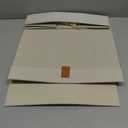 ZICOTO Decorative Photo Storage Box with Lid - A Beautiful Linen Organizer Perfect to Safely Store Your Pictures, Documents, Scrapbooking Supplies, Keepsakes and Other Memories in Style (Ivory)