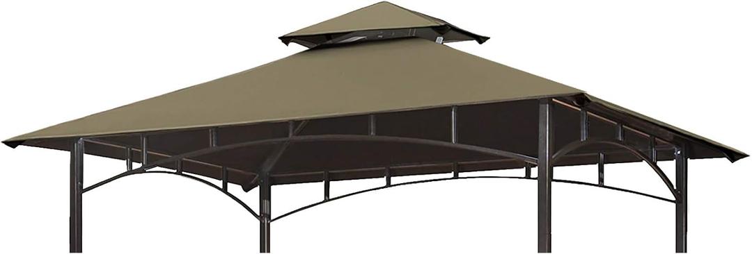 Eurmax USA High Performance Grill Gazebo Canopy Replacement Cover 5x8 BBQ Shelter Top(Cocoa)