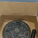 18 Inch Cast Stone w/Resin Shell Patio Umbrella Base, Bronze