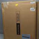 Cat Litter Box Enclosure with Soft Litter Mat; Hidden Cat Washroom Furniture with Door; Handwoven Rattan Kitten House with Large Space; Pet Crate for Living Room, Bedroom, Balcony (Natural) (30.3'' L x 18.2'' W x 24.2'' H)