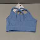 AugIris Girls Sports Bra Training Scoop Neck Cross Back Bras for Teens Kids Sports Comfort Girls Bra Tops 5-6 Y