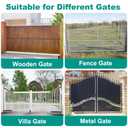 8 Inch Heavy Duty Gate Wheel, 750 lb Capacity, Fits Metal Tube Gates and Wooden Gates, 360 Swivel Spring-Loaded Caster. Gate Wheel for Smooth Operation. Equipped with Installation Tools