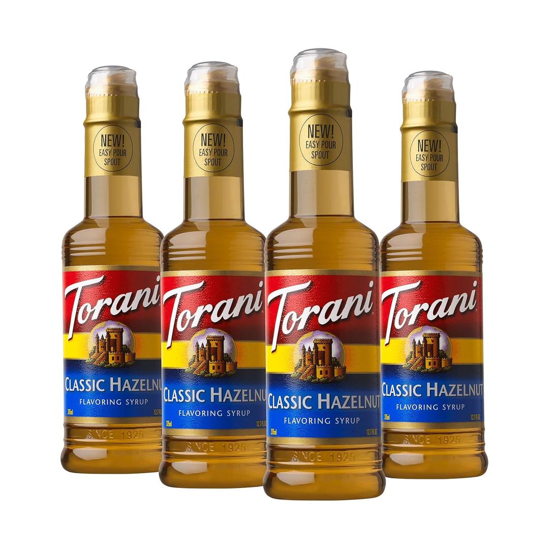 Torani Syrup, Classic Hazelnut, 12.7 Fl Oz (Pack of 4), BB 21 Dec 2027
