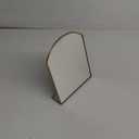 Creative Co-Op Arched Metal Framed Standing Mirror, Brass