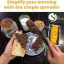 Simple preading Stainless Steel Spatula Spreader Knife Peanut Butter and Jelly, Chocolate or Strawberry Jam Stirrer & Jar Scraper 8.9" Multifunction Stir & Scrape any Jars - Spread with Clean Hands