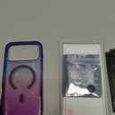 Choiche Magnetic for iPhone 17 Pro Max Case Compatible with MagSafe, Women Cute Glitter Sparkly Phone Case with Diamond Camera Lens Protectors, Military-Grade Drop Protection 6.9" (Blue/Purple)