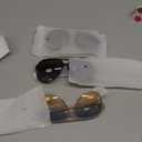 Livho Trendy Polarized Aviator Sunglasses Women Men, Retro Sun Glasses for Women Men 2025, Oversized UV Protection Shades (Tortoise Brown + Black/Grey + Clear Brown/Green Gradient Brown)