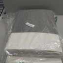 Extra Large Toy Storage Box with Lid, Sturdy Toys Storage Chest Bin Organizer Basket with Dividers for Kids, Boys, Girls, Nursery, Closet, Bedroom, Playroom 35.5"x17" x17"(Grey and White)