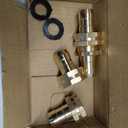 Hourleey Garden Hose Repair Connector with Clamps, Fit for 3/4" or 5/8" Garden Hose Fitting, Male and Female Hose Adapter Water Hose Repair Kit, 5 Set