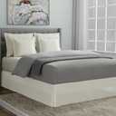 Today's Home Classic Tailored, Microfiber, 14" Drop Length Bed Skirt Dust Ruffle, Twin, Ivory TOH25014IVOR01