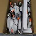 Amico Recessed Lighting 5/6 Inch, 12 Pack 5CCT Flat LED Can Lights, 2700K/3000K/4000K/5000K/6000K Selectable,12W Eqv 110W, 1050LM Brightness, Retrofit Installation - ETL & FCC, White