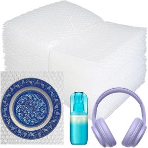 50Pcs 8'' X12'' Bubble Pouches Wrap, Clear Bubble Out Bags for Shipping,Double Walled Cushioning Bags for Moving,Packing and Extra Protecting Fragile Item