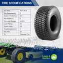 MaxAuto 18X7.50-8 18x7.5x8 Turf Saver Lawn Mower Tire 4PR, Set of 2
