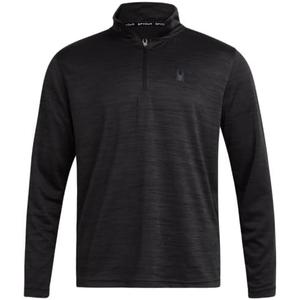 Spyder Mens Quarter Zip Pullover - Quick Dry Athletic Mens Long Sleeve Workout Shirts Lightweight Gym Golf Pullovers, Large
