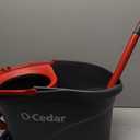 O-Cedar EasyWring Microfiber Spin Mop, Bucket Floor Cleaning System, Red, Gray, Standard