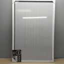 Loddie Doddie Magnetic Chalkboard & Magnet Board - 24"x36", White - Porcelain Enamel & Chalkboard Calendar - Photo & Magnet Display - Rustic Farmhouse Charm & Kitchen Menu Board