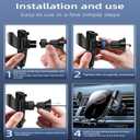 Mobile Phone Holder Suitable for Your car with Metal Hook Clip Suction Cup Base, Mobile Phone Household Universal car Holder Suitable for iPhone, Android and All Smartphones