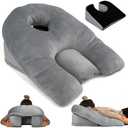 EPHEDORA Adjustable Face Down Pillow After Eye Surgery - Home Massage Pillow Face Down for Bed & Face Down Pillow for Sleeping - BBL Pillow After Surgery for Sleeping - Adjustable Firmness & Height